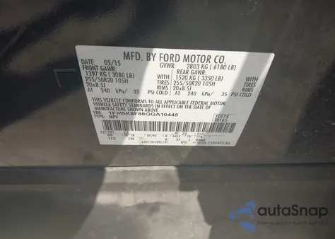 2016 Ford Explorer Limited из США, поврежденный, VIN 1FM5K8F88GGA10445